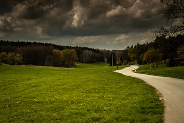 Straße von Kleinbocka nach Großbocka