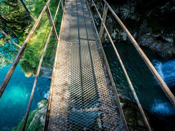 Die Brücke über der Risletenschlucht