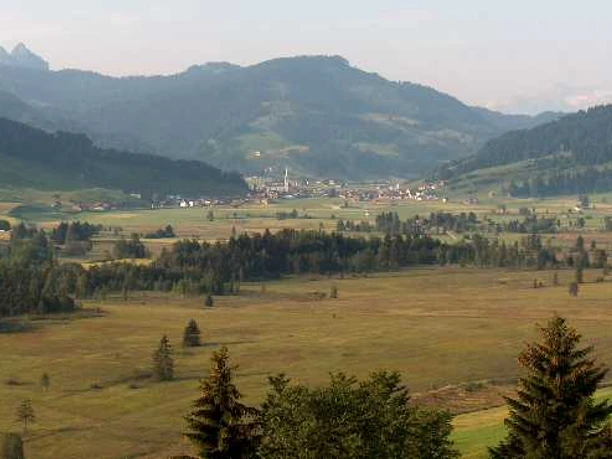 Blick auf das ganze Hochmoor von Rothenthurm