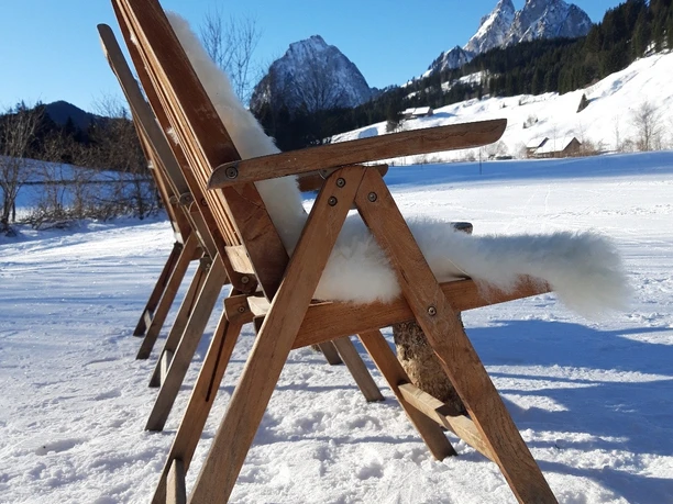 Sitzgelegenheiten für Verschnaufpausen