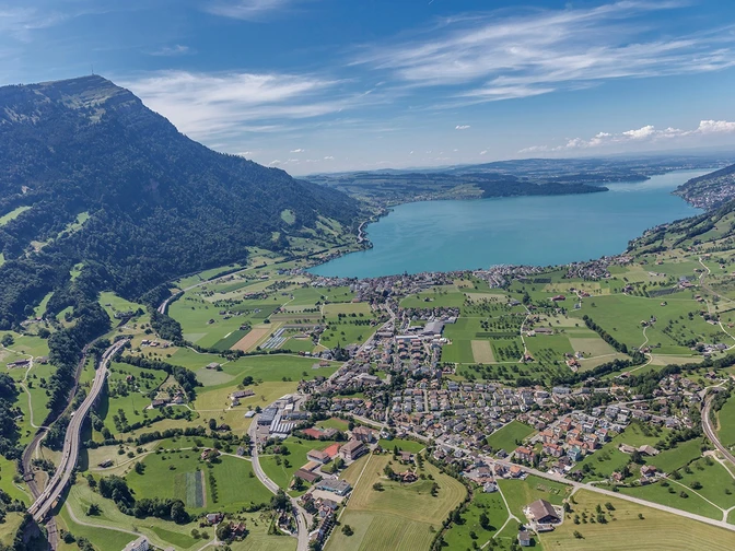 Sicht über Arth-Goldau