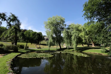 042HR - Gersfeld - Schlosspark Seerosenteich.JPG