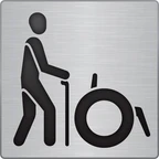 Logo "barrierefrei für Menschen mit Gehbehinderung" Logo "barrierefrei für Menschen mit Gehbehinderung"