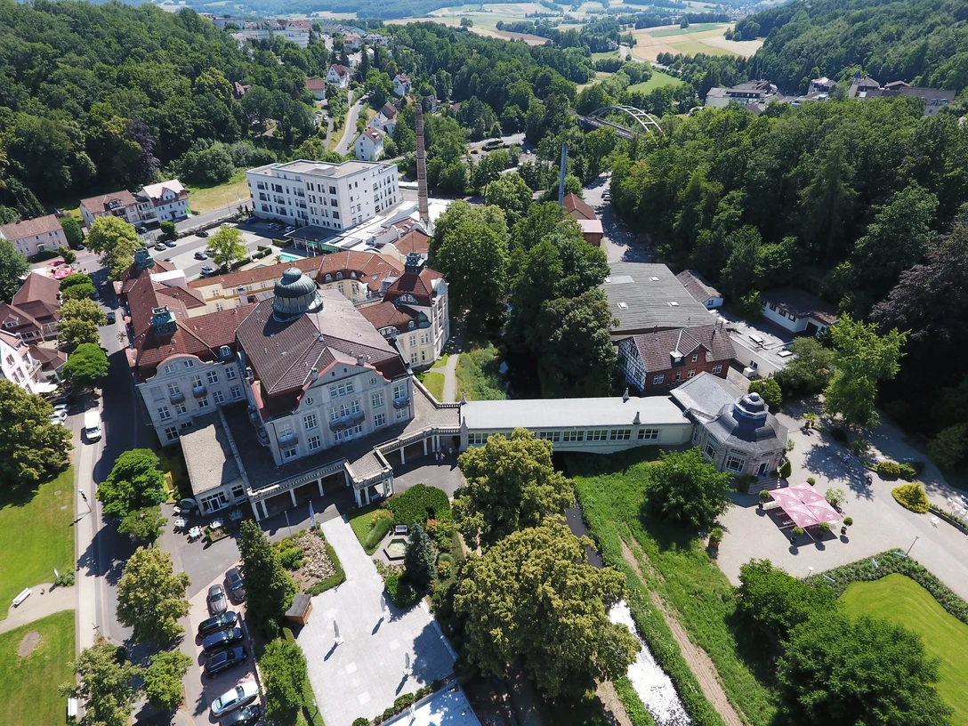 Bad Salzschlirf - Badehof von oben Bad Salzschlirf - Badehof von oben