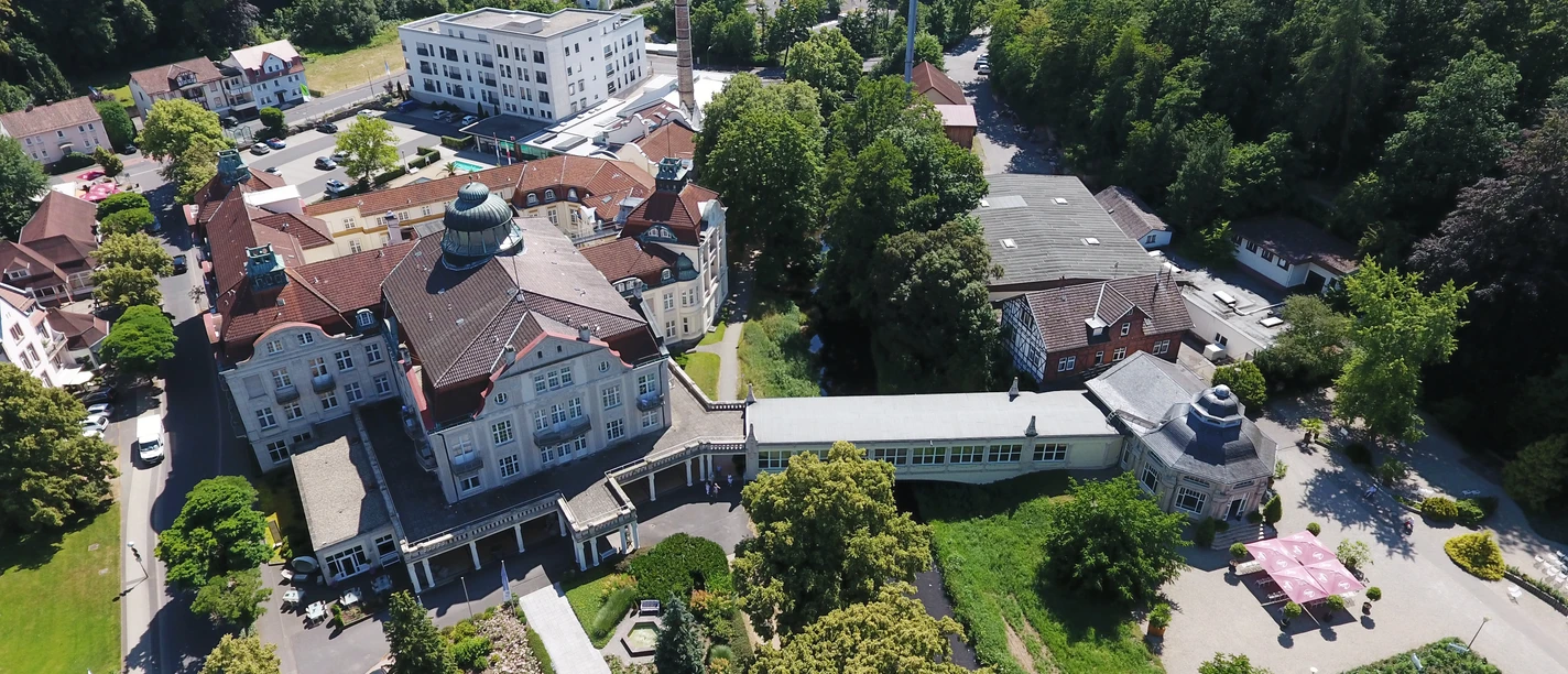 Bad Salzschlirf - Badehof von oben Bad Salzschlirf - Badehof von oben