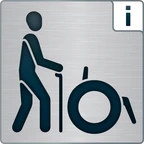 Logo "teilweise barrierefrei für Menschen mit Gehbehinderung" Logo "teilweise barrierefrei für Menschen mit Gehbehinderung"