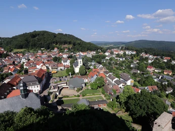 Lindenfels - Burg Lindenfels Stadtansicht