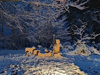 Shepherd with sheep Hirte mit SchafenShepherd with sheepBerger avec des moutons