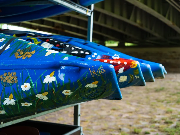 Doppelkajaks des Kajakservice-Waldenburg