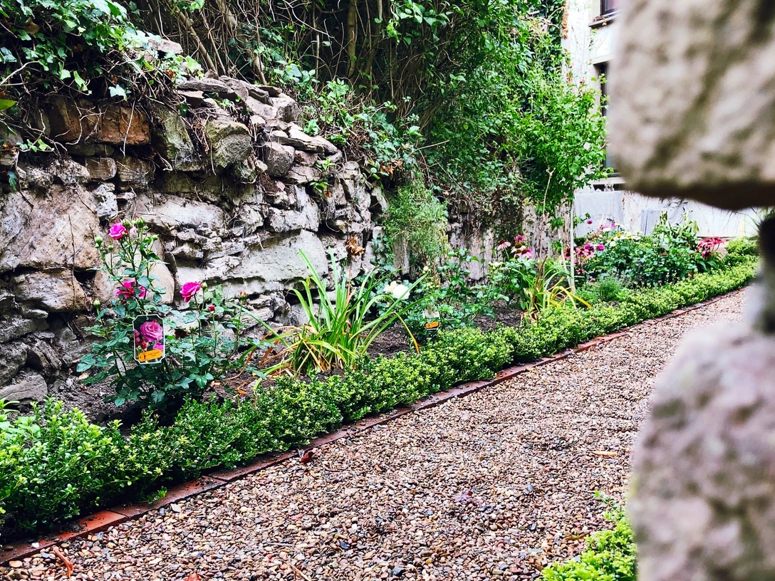 Blick in den Klostergarten St. Stephan