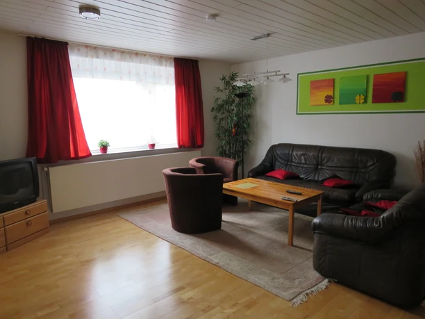 Wohnzimmer Ferienwohnung Schulte
