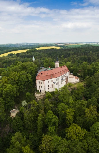 Schloss Wolkenburg von oben