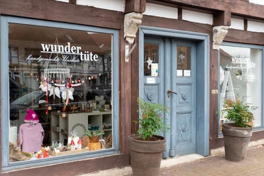 Schaufenster und Eingang