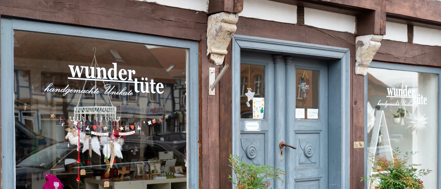 Schaufenster und Eingang