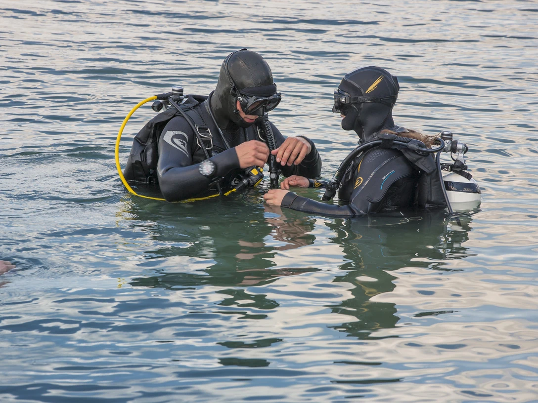 Tauchen im Schladitzer See