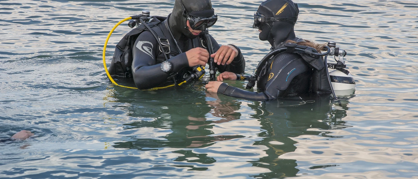 Tauchen im Schladitzer See