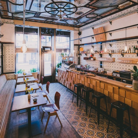 Innenaufnahme des Dankbar Cafes