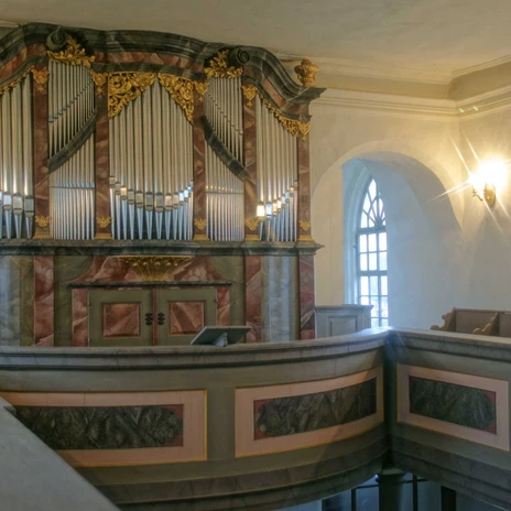 Hildebrandt-Orgel in der Kreuzkirche Störmthal