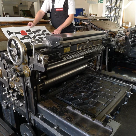 Druckmaschine im Museum fuer Druckkunst - Museen in Leipzig