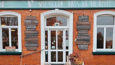 Café Möbelei, Außenansicht