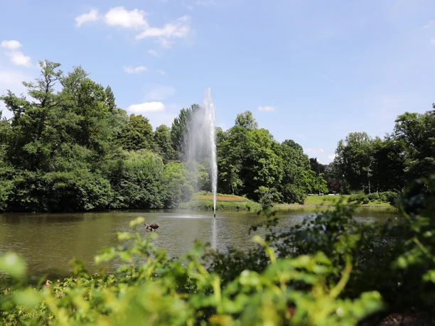 Wiesbaden Teich im Kurpark