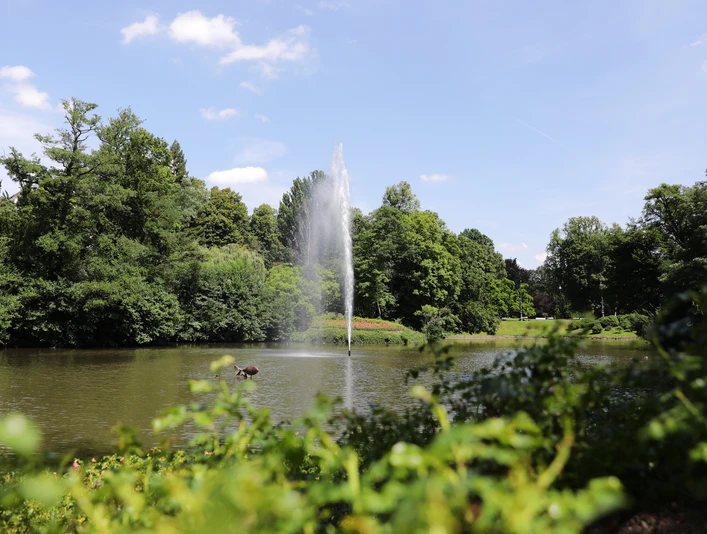 Wiesbaden Teich im Kurpark