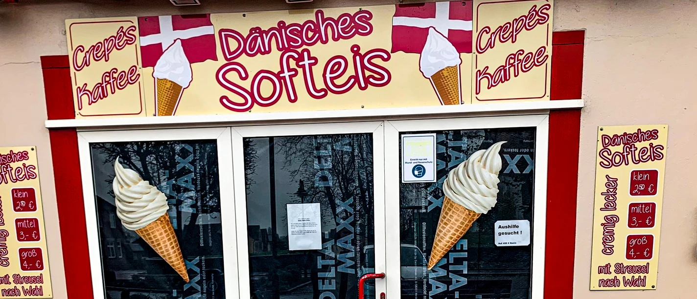 Dänisches Softeis in Lunden Außenansicht_Softeis