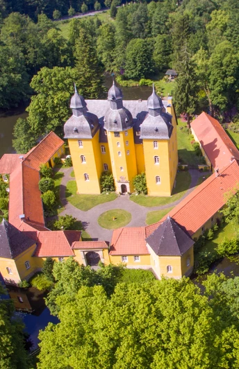Luftbild vom Jagdschloss Holte in Schloß Holte-Stukenbrock