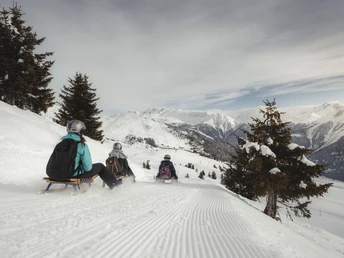 Schlitteln Moosfluh Riederalp in der Aletsch Arena Schlitteln Moosfluh Riederalp in der Aletsch Arena