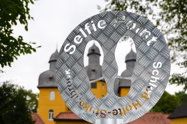Mobiler SHS Selfie Point am Jagdschloss in Schloß Holte-Stukenbrock
