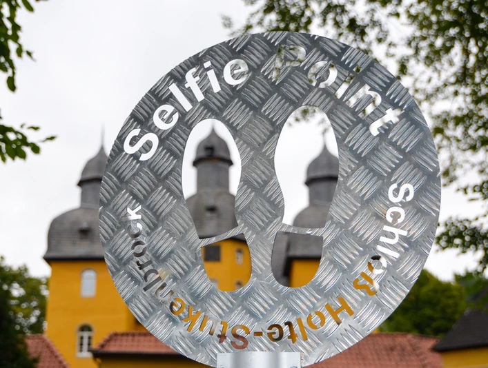 Mobiler SHS Selfie Point am Jagdschloss in Schloß Holte-Stukenbrock