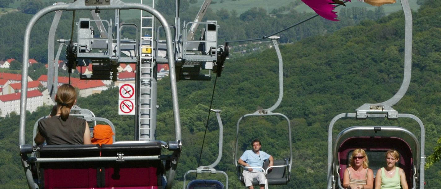 Fahrt mit ThaleSeilbahnen Fahrt mit ThaleSeilbahnen