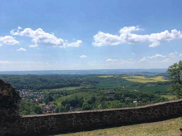 Aussicht von der Burgruine Hohnstein
