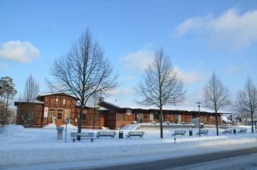 Winterlicher Bahnhof von Schloß Holte-Stukenbrock Winterlicher Bahnhof von Schloß Holte-Stukenbrock