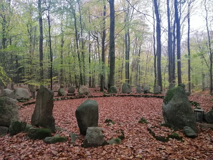 Kreisförmiger Familienfriedhof