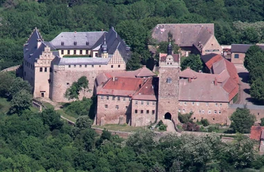 Schloss Allstedt aus der Vogelperspektive