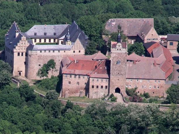 Schloss Allstedt aus der Vogelperspektive