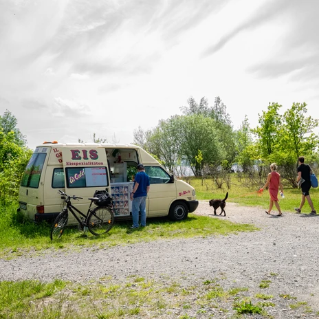 Eiswagen am Cospudener See - Leipziger Neuseenland