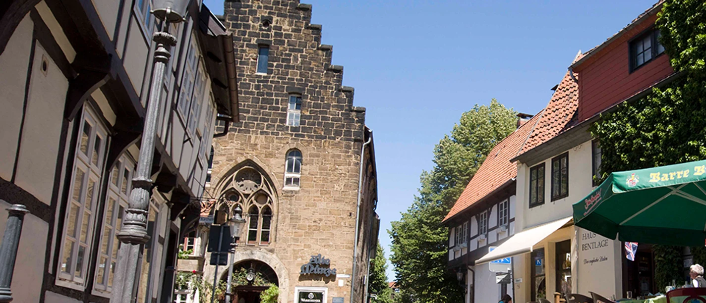 Minden - Alte_Muenze.jpg Das Bild zeigt das Gebäude "Alte Münze" und ebenfalls weitere Gebäude aus der Nachbarschaft.