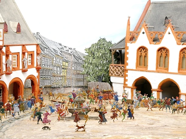 Goslarer Marktplatz im Zinnfiguren-Museum Goslarer Marktplatz im Zinnfiguren-Museum