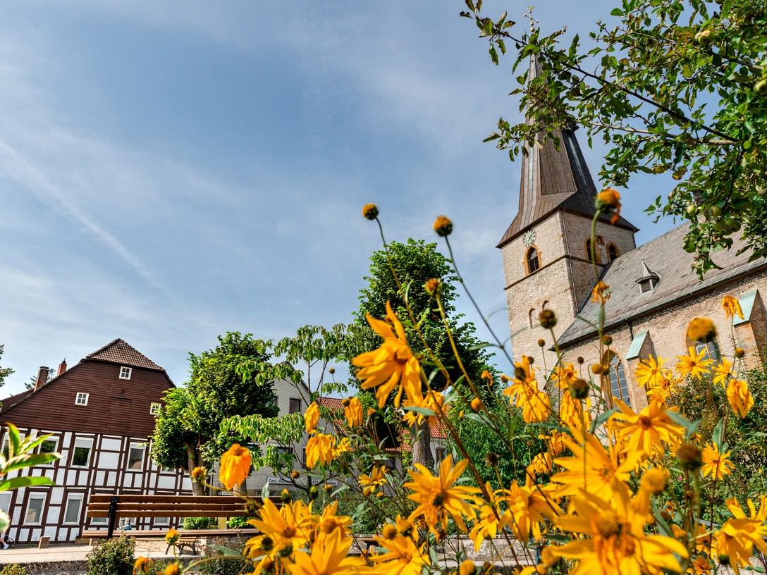 Innenstadt mit Kirche in Werther (Westf.)