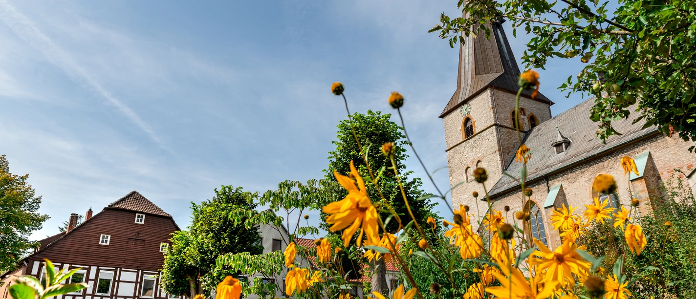Innenstadt mit Kirche in Werther (Westf.)