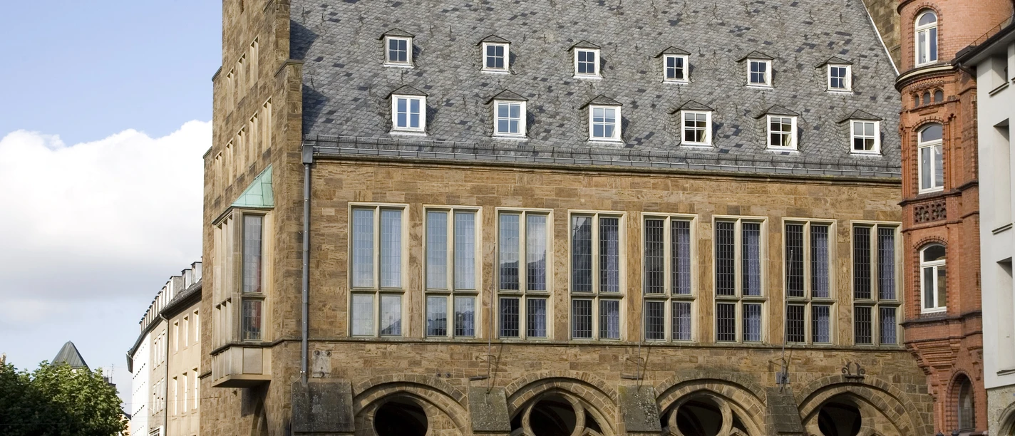 Das Bild zeigt das Rathaus in Minden