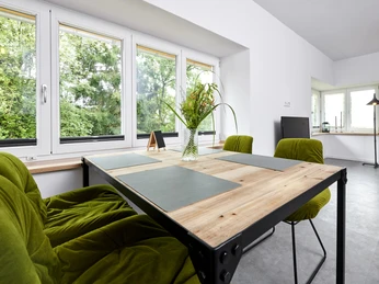 Ferienhaus Altes Stellwerk | Essbereich