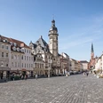 Altenburger Hauptmarkt - Veranstaltungen in der Leipzig Region Blick auf den historischen Marktplatz in Altenburg.
