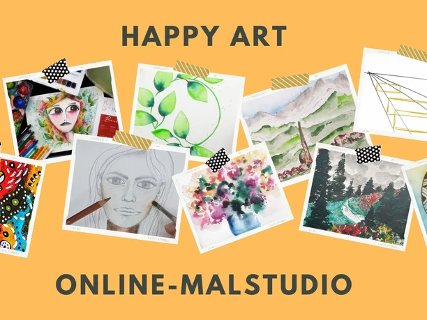 Various creative drawings, paintings and works created in the Klexx studio in Leipzig. Small works of art from the Happy Art courses and the painting courses in the studio. Creativity, art, painting, leisure, Leipzig with children