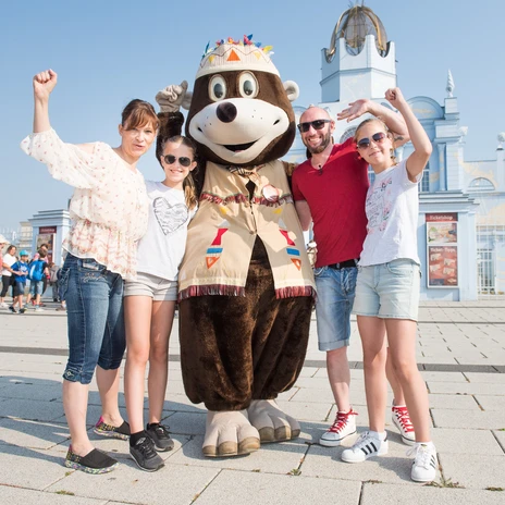 Familie im Belantis AbenteuerReich - Leipzig mit Kindern
