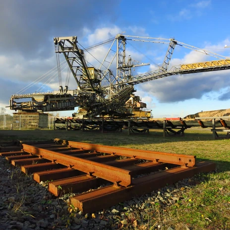 Absetzer im Bergbau-Technik-Park - Industriekultur in der Leipzig Region