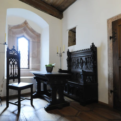 Historical interior design at Kriebstein Castle, exhibition, culture, museum, excursion