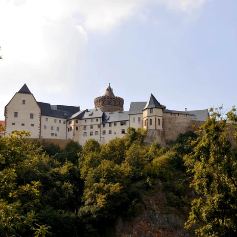 Vue générale du château de Mildenstein près de Leisnig, curiosités, culture, musée, famille